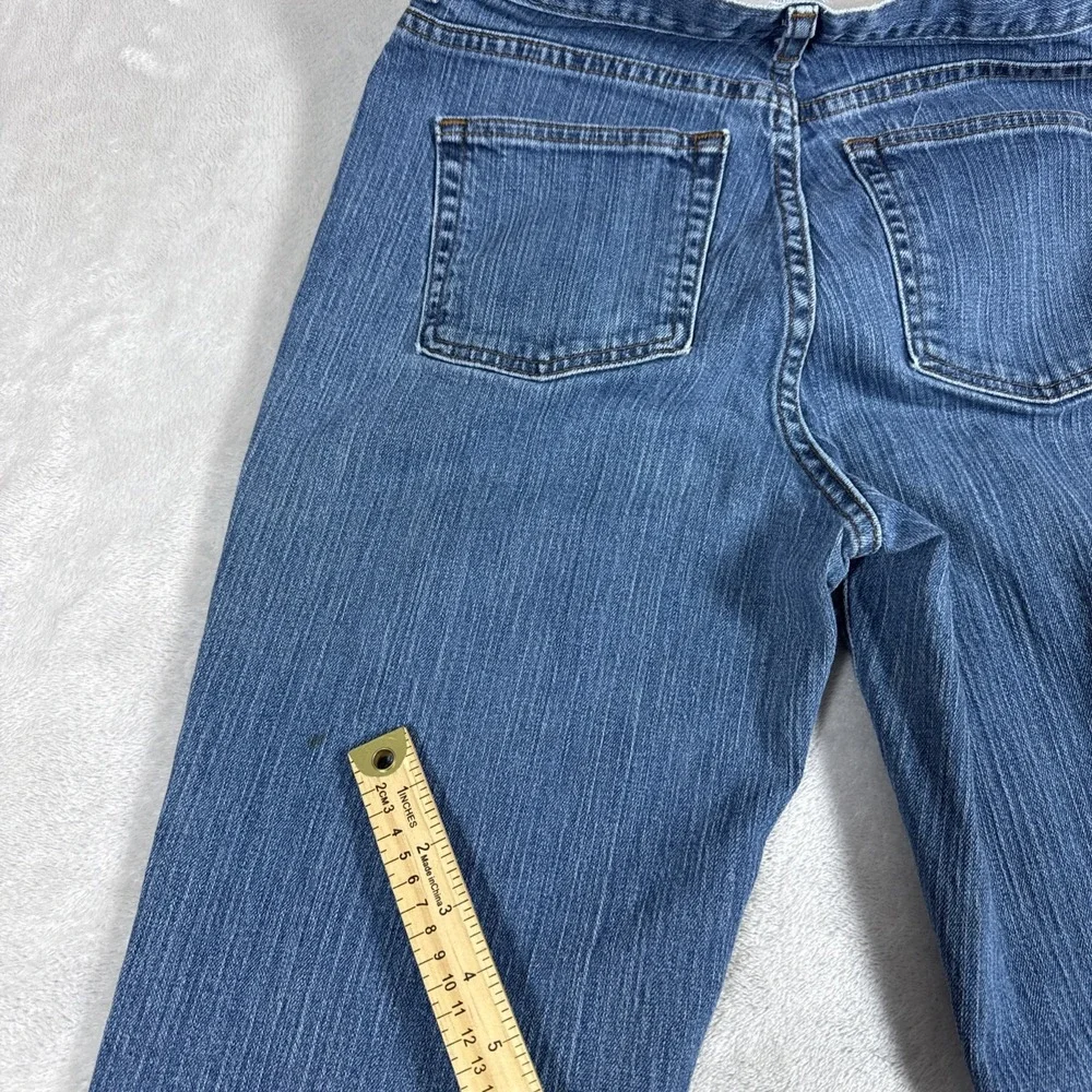 Vintage LL Bean Med Wash Straight Leg Jeans Women's Size 10 Reg (28X29) 90s/Y2K - Picture 11 of 11